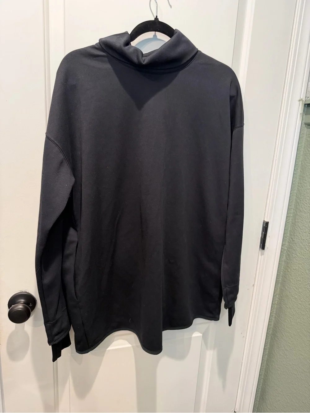 Nike Black Mock Neck Maternity Athletic Jacket